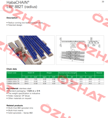 C0882K1200LFTR-N4 Habasit