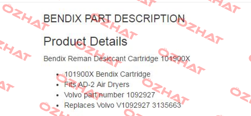101900X  Bendix