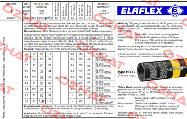 HD 50 C (26 m) Elaflex