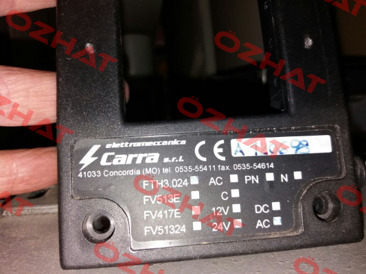 FTH3 024 35 00 old version, new version FTL3024 X.M.A. ELETTROMECCANICA CARRA