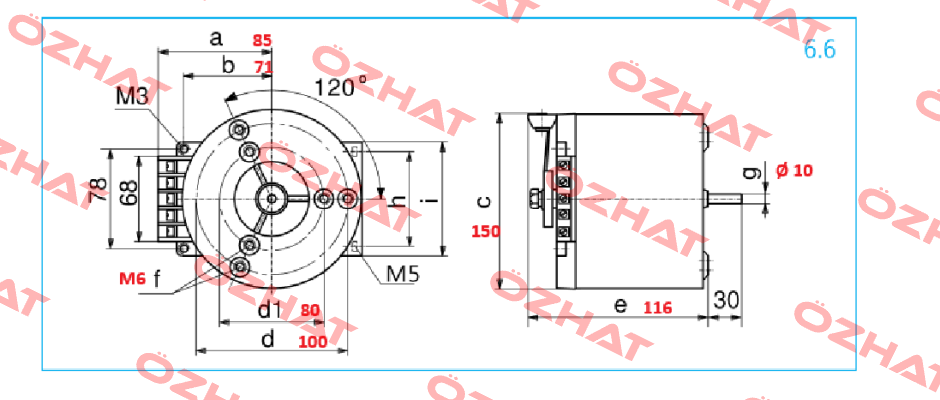 311338102 / Type: RV 260/6.3 Schuntermann Transformatoren