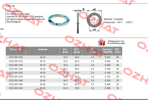 333001025 (1 x 10 pcs.)  Flexa