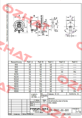 R40-1.0K/50Watt Frizlen
