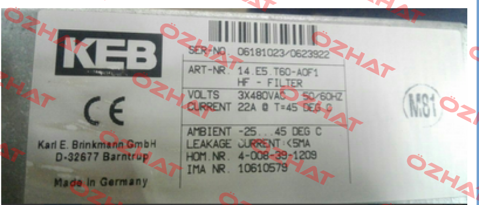 14.E5.T60-A0F1  LAIPPLE KEB