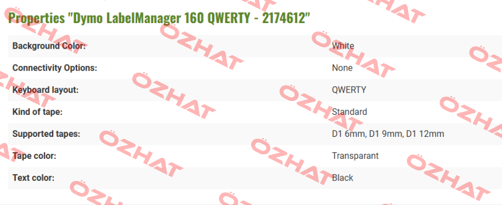 Qwerty keyboard (2174612) DYMO