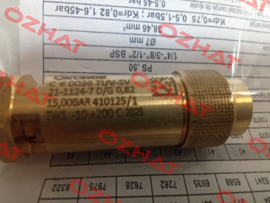 VSPV1/4 ( 1/4" p.t. 15 bar) PADOVAN VALERIO
