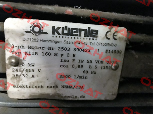 K11R 160 MY2H  oem  Küenle