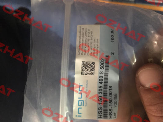 HSS-150 305 400 S 5002 Hochstromstift Ingun