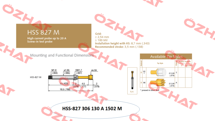 HSS-827 306 130 A 1502 M  Ingun