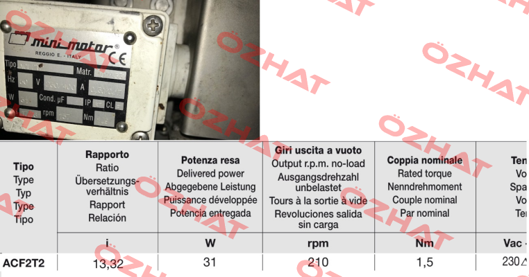 ACF2T2-B3 ohne Fuß-17,76 Minimotor