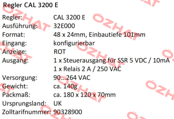 CAL32E000  Cal Controls