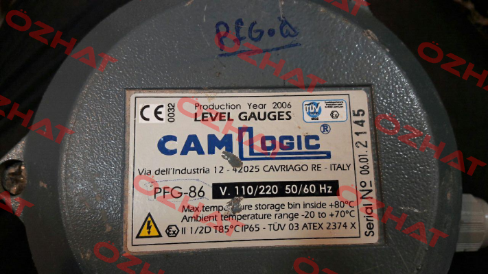 PFG-86 V.110/220 50/60Hz Camlogic