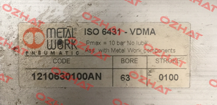 Komplett NBR Dichtungs-Satz Ø63  Metal Work