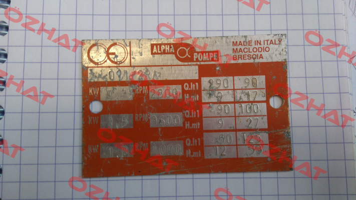 01/2RA Alpha Pompe