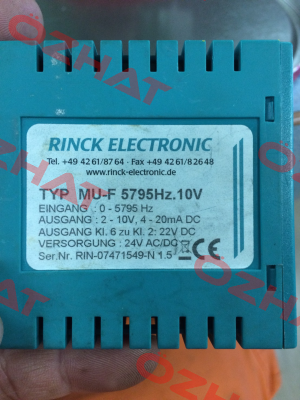 MU-F-INI  Rinck Electronic