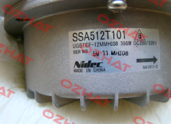 Cover for  SSA512T101  Nidec