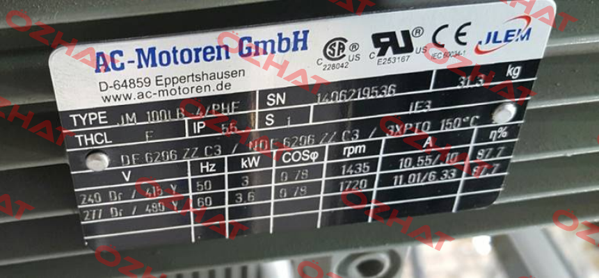 FCA 100 LB-4/ PHE AC Motoren
