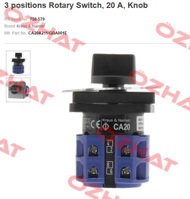 CA20A211-620 E Kraus & Naimer