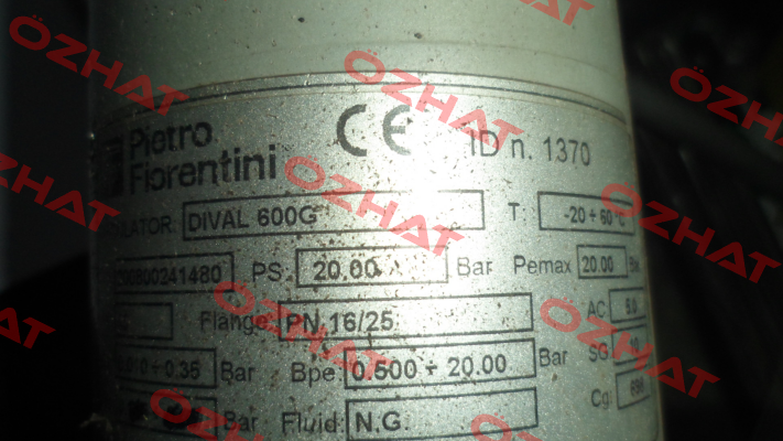 DIVAL 600G PN 16/25  Pietro Fiorentini