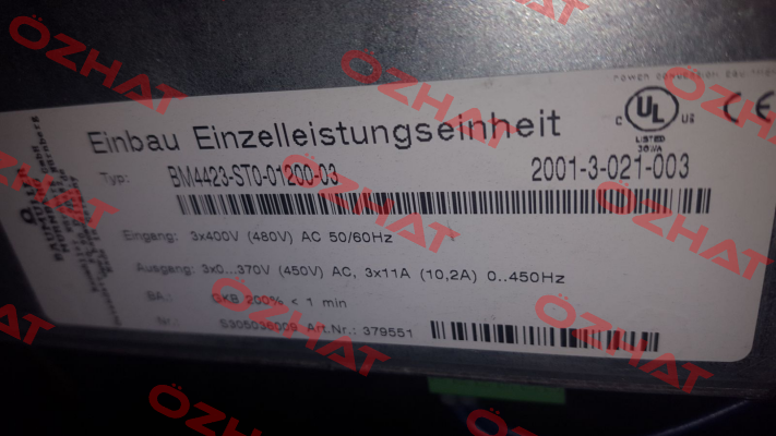 BM4423-ST0-01200-03-E80 Baumüller