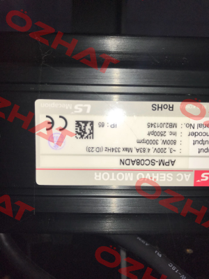 APM - SC08 ADN obsolete, alternative Yaskawa motor SGMJV08 + driver SGDV5R5  LS Mecapion