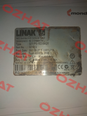 Type: 3211P0-1020042X   It.Nr. 321003 OEM  Linak