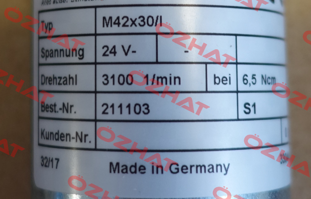 MG-GM42X30I(nom.speed 3100/min)  Fluid-O-Tech