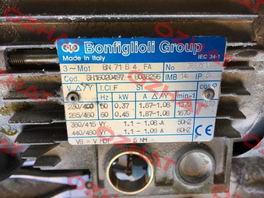 BN 71B 4 FA B14 Bonfiglioli