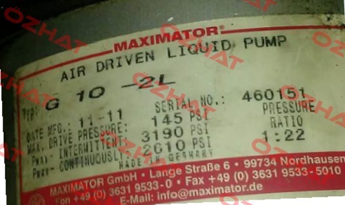 G 10-2L  Maximator