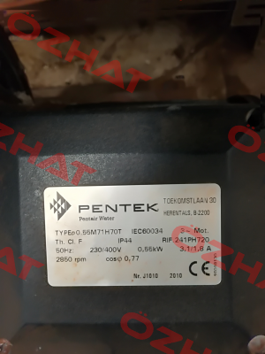 Packing for 0.55M71H70T  Pentek (Pentair)