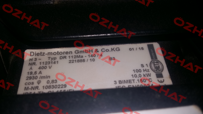 DR 112Ma-140/4 OEM for Rieter AG  Dietz-Motoren