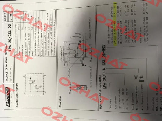 LPA 20 / D-N -CSL 03-B05   21 011 130   Flucom
