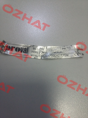 Type: V705 GGG40/GGG40/EPDM DN500  Proval