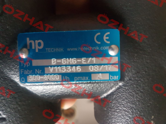 B-GHG-E/1   300-6000l/h HP Technik