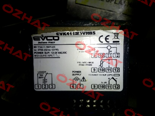 old code: EVK411M3VHBS, new code: EV3411M3 EVCO - Every Control