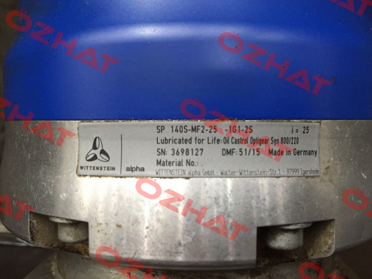 SP 140S-MF2-25-1G1-2S  Wittenstein