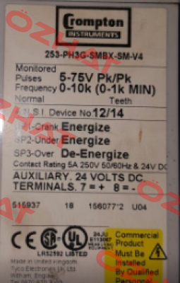 253-PH3G-SMBX-SM V4 CROMPTON INSTRUMENTS (TE Connectivity)