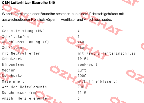 CSN Lufthitzer 810/4 (24710603630445425)  Schniewindt