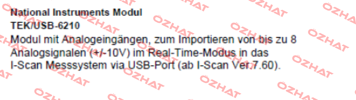 TEK/USB-6210  Tekscan