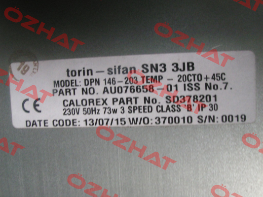 AU076658-01 iSS No. 7  Torin-Sifan