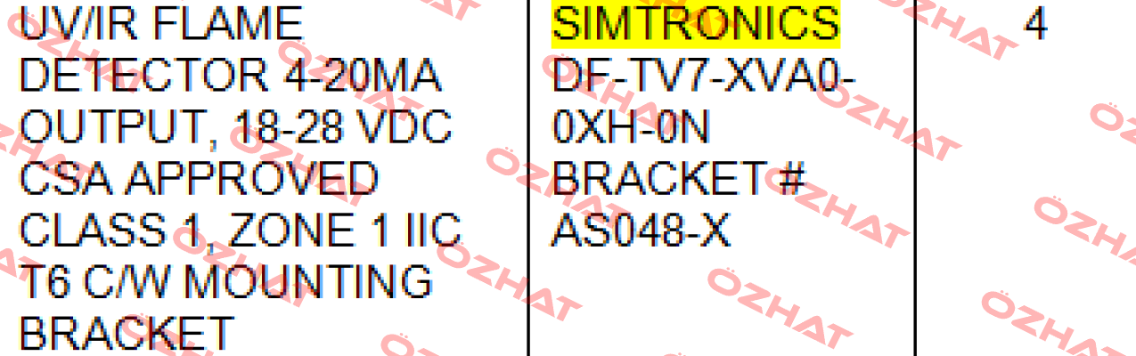 DF-TV7-XVA0-0XH-0N  Simtronics