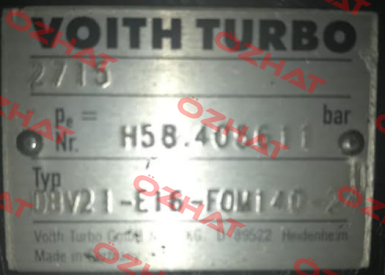 DBV 21-E16 FOM 140-24  Voith