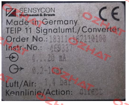 V18311H.1.1.2.1.10.1.0.0  SENSYCON
