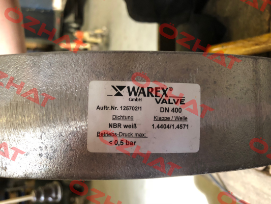Dichtmanschette aus NBR weiß passend für DKZ 110 / DN 400  Warex