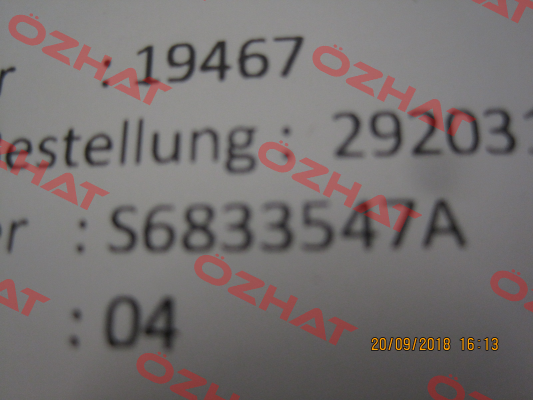 S6833547A VT MARINE PRODUCTS LTD