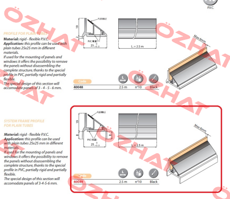 40048  obsolete/replacement 40049 System Plast