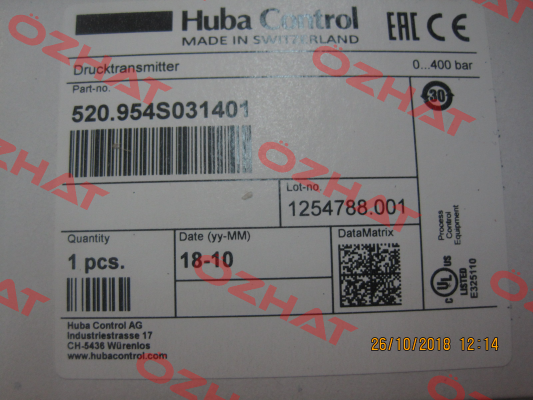 520.954S031401 Huba Control