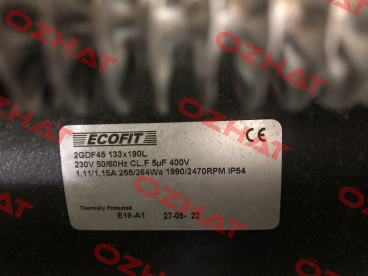 2GDF45 133x190L-E19-A1-3SP Ecofit