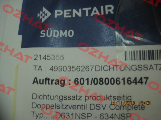 2145355 , type D631NSP - 634NSP Südmo
