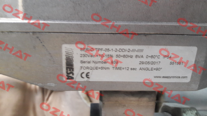 SERIO TPF-05-1-2-DD/-2-///-///// ESA Pyronics International